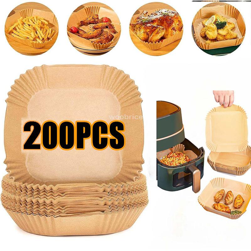 Air Fryer Paper Accessories Air Fryer Baking Cooking Paper Air Fryer Liner Parchment Aerogrill Paper Non-Stick Baking Tool