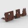 Medieval city car siege equipment MOC building blocks Assembly toy set Holiday gift for all architecture loversc