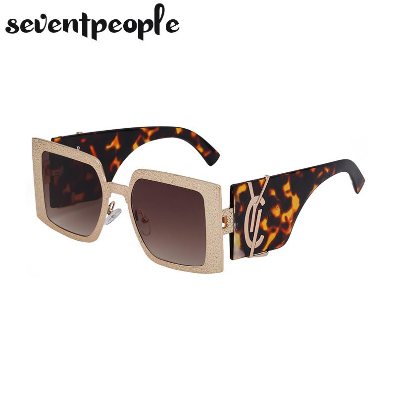 Classic Oversized Square Sunglasses Women Big Frame  Luxury Brand Designer New Vintage Shield Sun Glasses For Ladies Eyewear