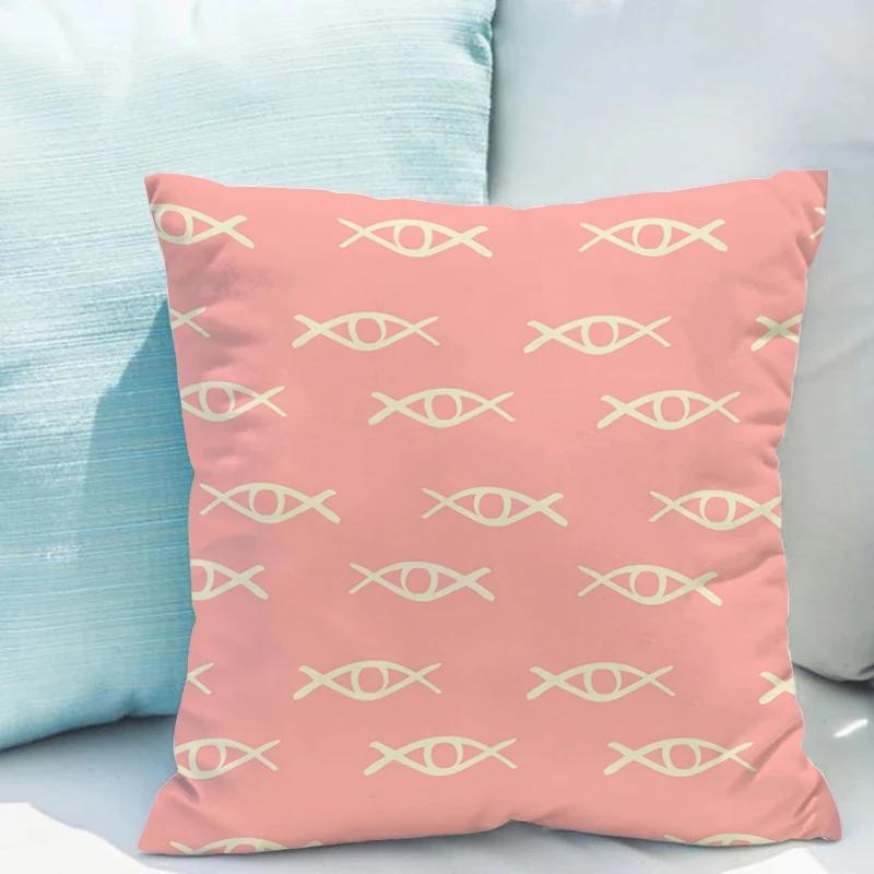 Pillowcases X Cushions Eyelash Cushion Cover for Pillow Covers Decorative Couch Pillows Double-sided Printing Short Plush