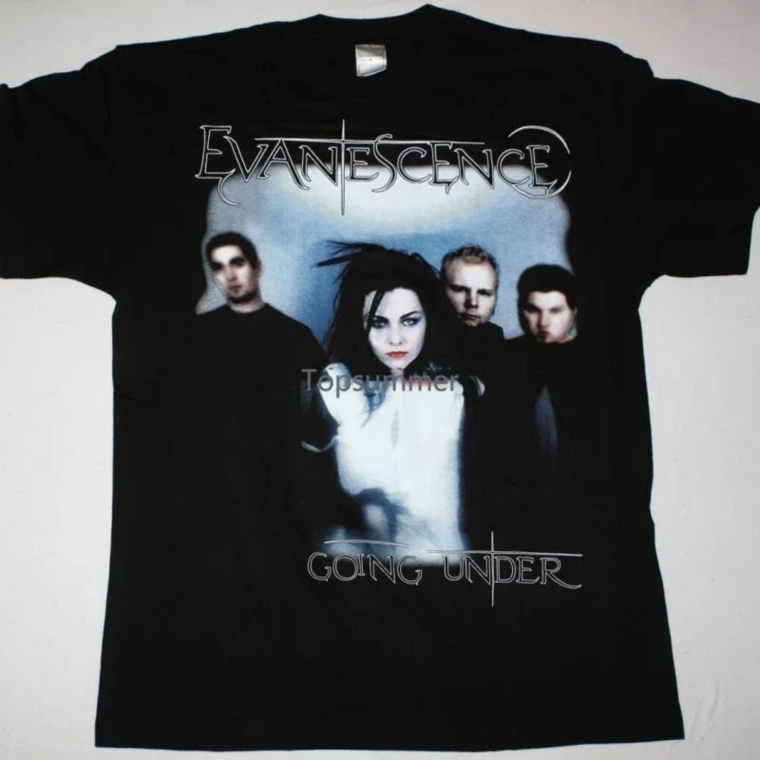 Evanescence Going Under New Black T Shirt Women Clothes Shirts Kawaii XXXXXL чёрный