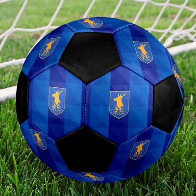 SIZE 5 Mansfield Town Football Club Soccer Ball Colorful All Ages Machine Stitched PVC Competition Ready Durable High-Bounce
