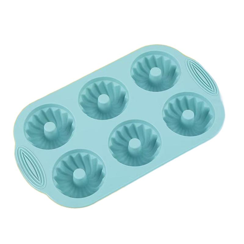 Cake Mold Food Grade Silicone Donut Cake Mold Non-Stick Easy Release Baking Mold for Muffins Cupcakes Kitchen Cooking Accessory