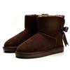 Neue Mode Damen Warme Schneestiefel Winterstiefel 100% Echtes Rindsleder Damen Stiefel Knöchelschuhe Größe 35-44