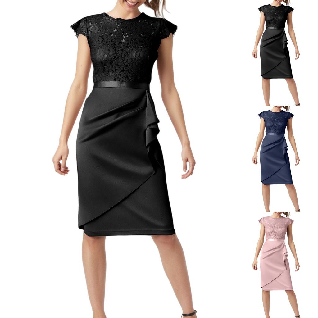 Modna Damska Sukienka Druhny Spódnica Mała Sukienka Koronkowa Sukienka Biodrowa