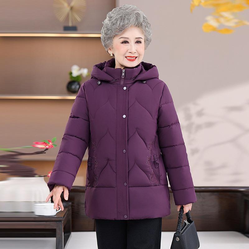 Winter cotton-padded clothes, hooded cotton-padded clothes, women's warm jacket, age 0 cotton-padded jacket