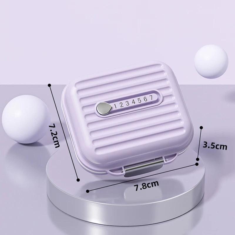 Vodotěsné vícenásobné mřížky Organizér na ukládání prášků na léky Malé krabičky na prášky Plastový týdenní přenosný dávkovač léků