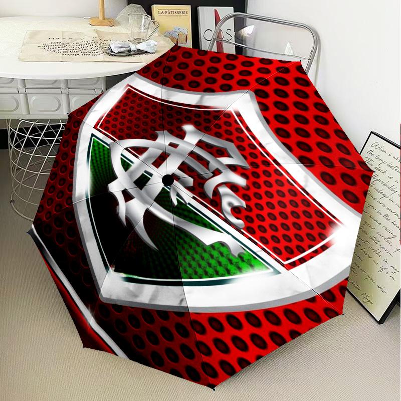 1PC Flumi-nense Mandala Pattern Printed Umbrella Folding umbrella, automatic umbrella 8-Frame for Travel, camping Fan gifts Christmas Gifts