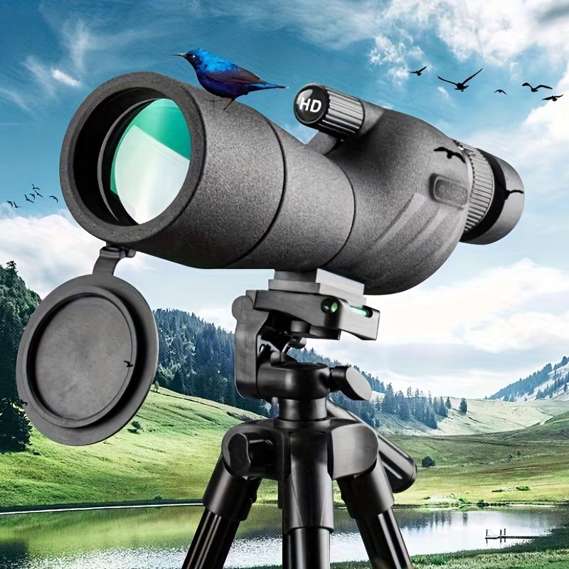 Transparent Monocular Telescope, Variable Frequency Monocular Telescope, Suitable for Outdoor Camping Hunting Bird Watching