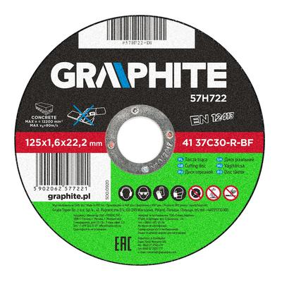 Stone Cutting Disc 125 X 1.6 X 22.2 Mm, 41 37C30-R-BF