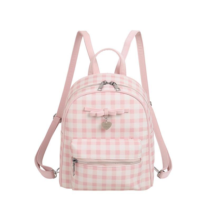 Cute and lightweight printed bear backpack versatile junior high school student simple schoolbag casual sweet backpack
