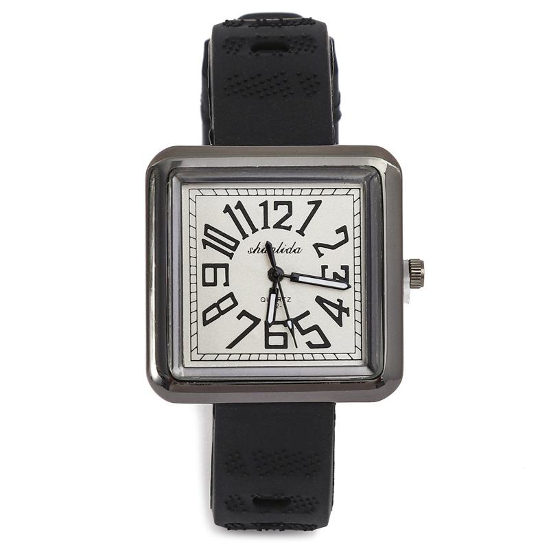 Digital Ladies Watch Square Fashion Silicone Strap Student Quartz Watch Women'S Simple Casual Watch