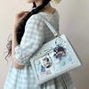 Harajuku Transparent Y2K Crossbody Bag Comic Exhibition JK Uniform Shoulder Bag New Cute Sweet Ulzzang Ita Bag for Girls