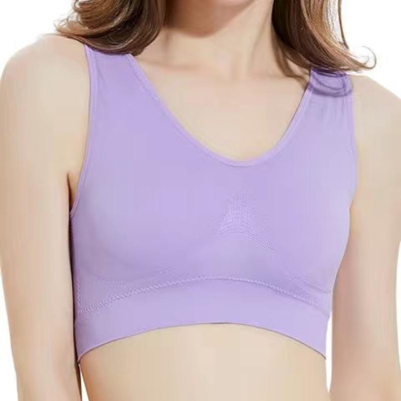 Women S Sports Bra Breathable Comfortable Full Cup Thin Pad Bra For Yoga Running Sleep