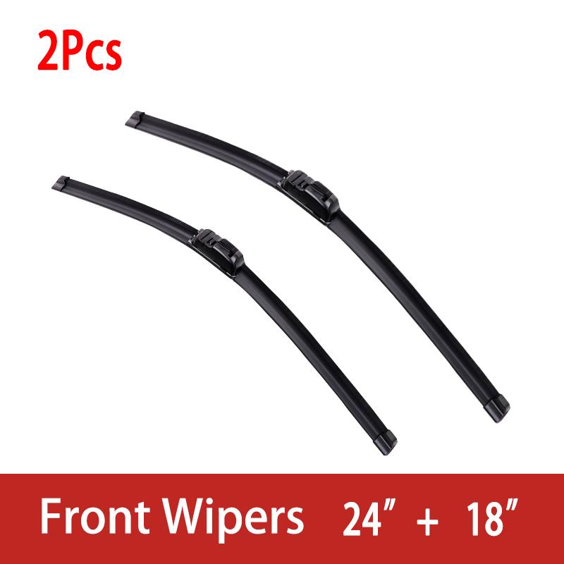 

For Jeep Compass MK2 2017-2020 Car Wiper U-type Soft Rubber Boneless Wiper HD Quiet Durable Automotive Wiper 24 +18 For Jeep&for Compass MK2