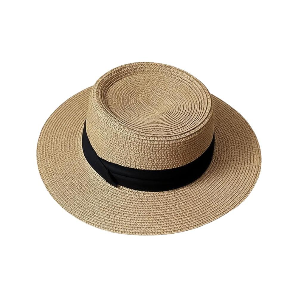 UV Protection Sun Hats Wide Brim Beach Hats French Elegant Holiday Straw Hat