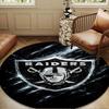 Football Club Emblem Round Rug for Livingroom,Bedroom, Palyroom, Chair Rug, Area Rug, Circle Carpet, Large Size Fan Christmas Gift
