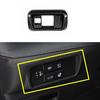 Carbon Fiber Pattern Headlight Switch Frame Trim For Toyota Highlander -