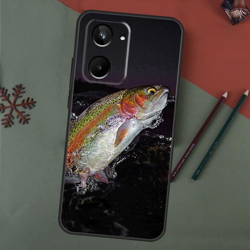 Vintage Trout Fishing Case For Realme 15 Pro GT7 GT6 C65 C67 C61 C53 C55 C51 C35 C63 C71 C75 11 12 13 14 Pro Plus