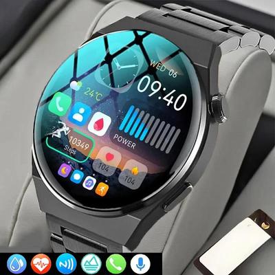Orologio intelligente con chiamata Bluetooth NFC da donna, schermo AMOLED da 1,43" HD, visualizzazione dell'ora, assistente vocale, adatto per telefono Xiaomi Apple
