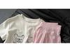 Unisex Blue Vertical Striped Casual Pants: Korean Summer Style, Floor-Length, Straight Wide-Leg, High-End Feel
