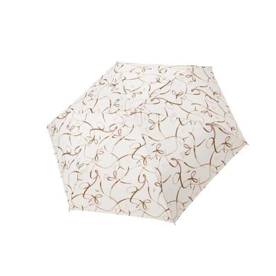 Aquas Hack Folding Automatic Ribbon Brand Brown Umbrella, Open/Close, Pattern, Name, Fiberglass, Durable, Women's, 54cm, 10002056,