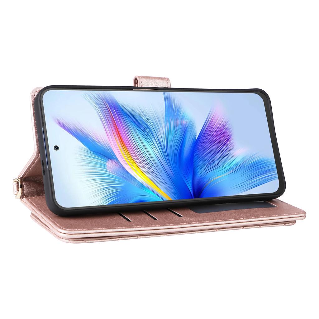 For Blackview Shark 9 5G Wallet Case with Shoulder/Wrist Strap Leather Phone Cover Stand