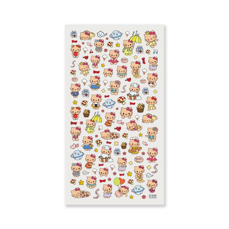 Небесный Летний Милый Мультяшный Стикер-Камера - Горячая Девушка Китти с Маленьким Носом