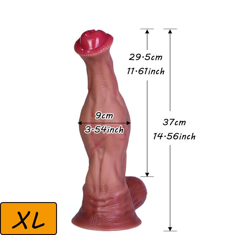 43CM XXXL Realistic Thick Silicone Dildo Smooth Surface Strong Suction Cup 5 Sizes Extra Large Body Safe Adult Toy