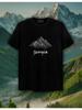 T-shirt with Mountains of Georgia Print