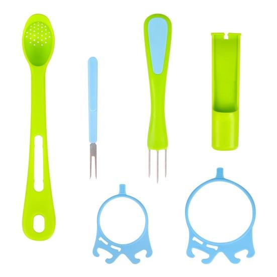 Olive Spoon Set Hands-Free Long Handle Jar Clamps Multi-Functional Pickle Grabber