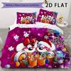 Diddl Pattern Bedding Uilt Set Uilt Cover Pillowcase Home Decoration Birthday Gift (1 * Duvet Cover + 2 * Pillowcase  Without Core)