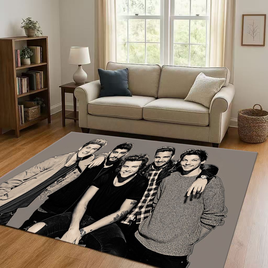 27 Stil Neu One D-Direction Sänger Star Wohnzimmer Rutschfester Bereichsteppich Teppich für Schlafzimmer Spielzimmer Sofa, Leicht zu reinigende Haustürmatte