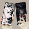 Japonya Samurai Manzara Mürekkep Boyama Xiaomi Poco X3 Nfc X4pro X5 M3 Mi 12 13 11 10 10t 8 Note10 Lite 11ultra 11t Kapak