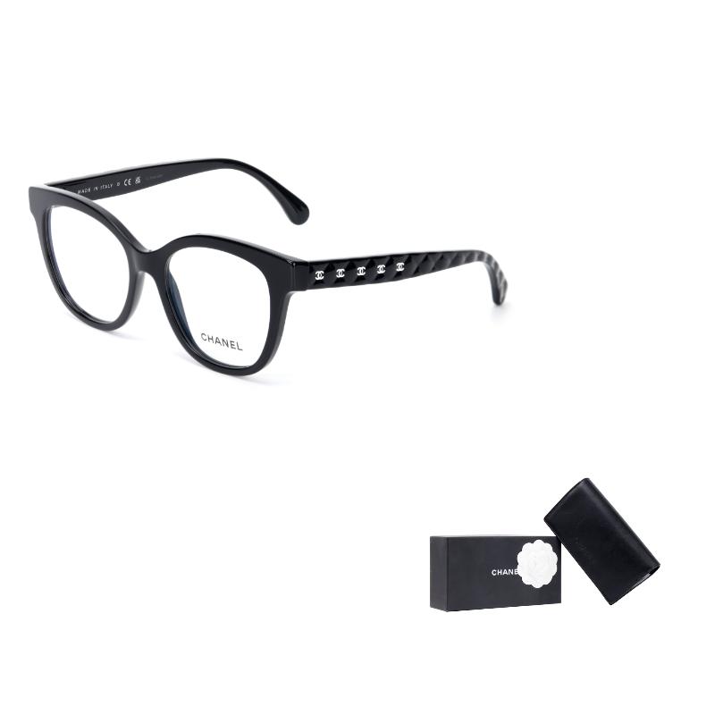 

CHANEL Fashionable casual temperament versatile plate frame square optical frame women s style чорний
