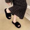 Fashion 2025 Soft and Comfortable Slippers Women's Winter Platform Cotton Slippers Casual Hairy Slippers Women Fashion Warm Shoes
