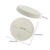 Plateau Rond Mobile Robuste pour Pot de Fleurs 19.50x15.00x3.50cm Base à Roulettes Épaissie pour Plantes avec Roues Cachées Soucoupe Anti-Goutte d'Eau pour Plantes