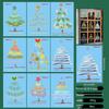 Cross-border Christmas Static Cling Window and Wall Stickers for Glass Doors and Shopping Malls
