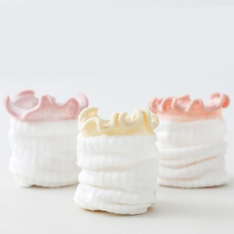 3 Pair/set Kids Socks Elastic Cuffs Breathable Mesh Design for Daily Use 0-5 Years Old Comfortable Summer Footwear