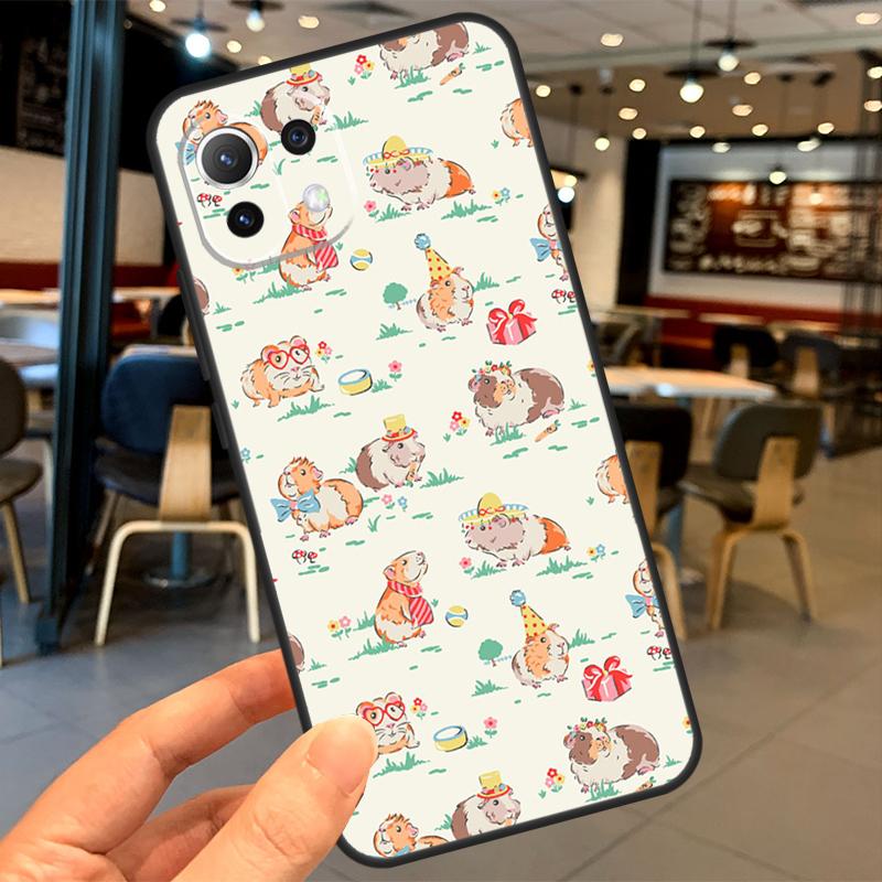 Animal Guinea Pig Case For Xiaomi 14T Pro 11T 12T 13T 13 14 15 Ultra POCO X7 Pro X3 X5 X6 F5 F6 M6 Pro Coque