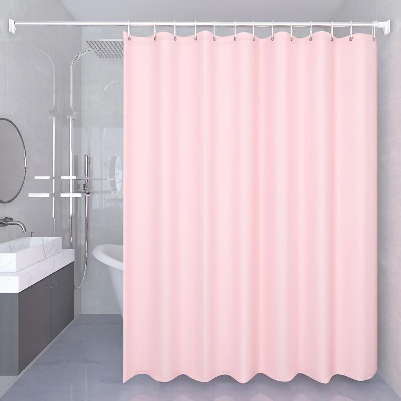 

Water Proof Shower Curtain With Hooks Quick Dry For Apartment Dorm Bathroom W60H190(CM)-1 Pcs