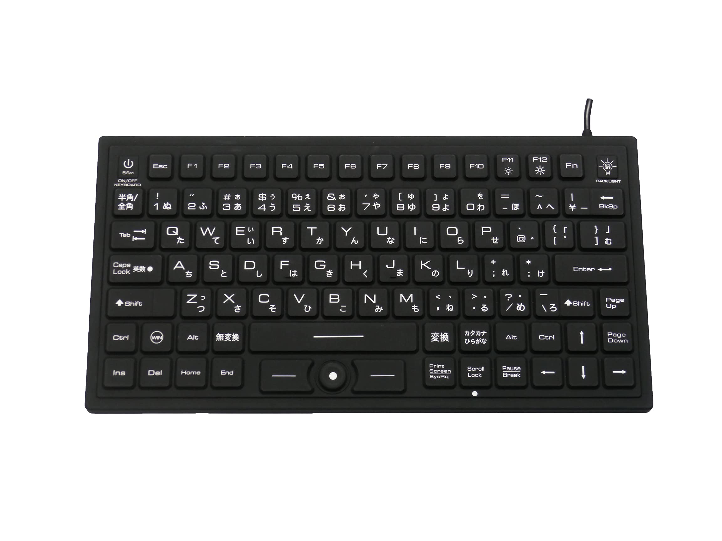 

Водонепроникна та пилонепроникна клавіатура BitTradeOne BTKB91WPBK корисна в польових умовах (Чорний) чорний