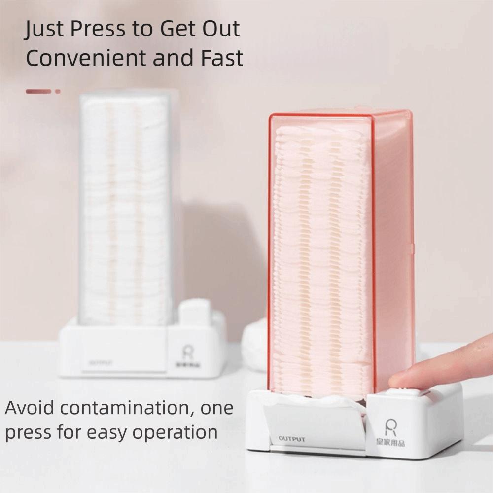 Creative Makeup Cotton Organizer Dustproof Automatic Cotton Dispenser Makeup Removal