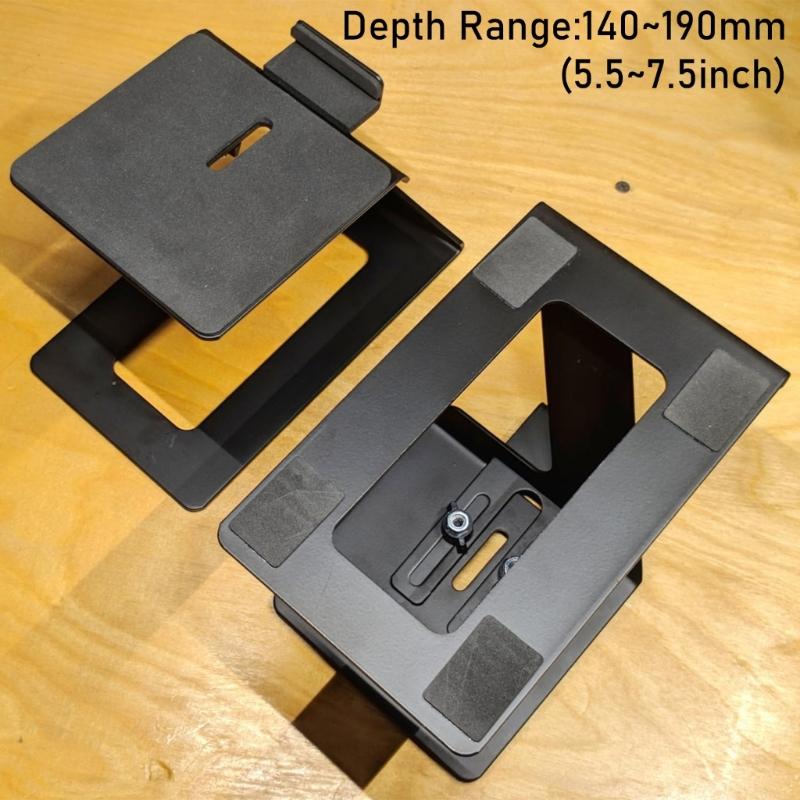 2 Stück Desktop-Lautsprecherständer Auskragende Lautsprecherhalterung Hochbelastbares Metall Regallautsprecher Erhöhungen Halter Langlebig