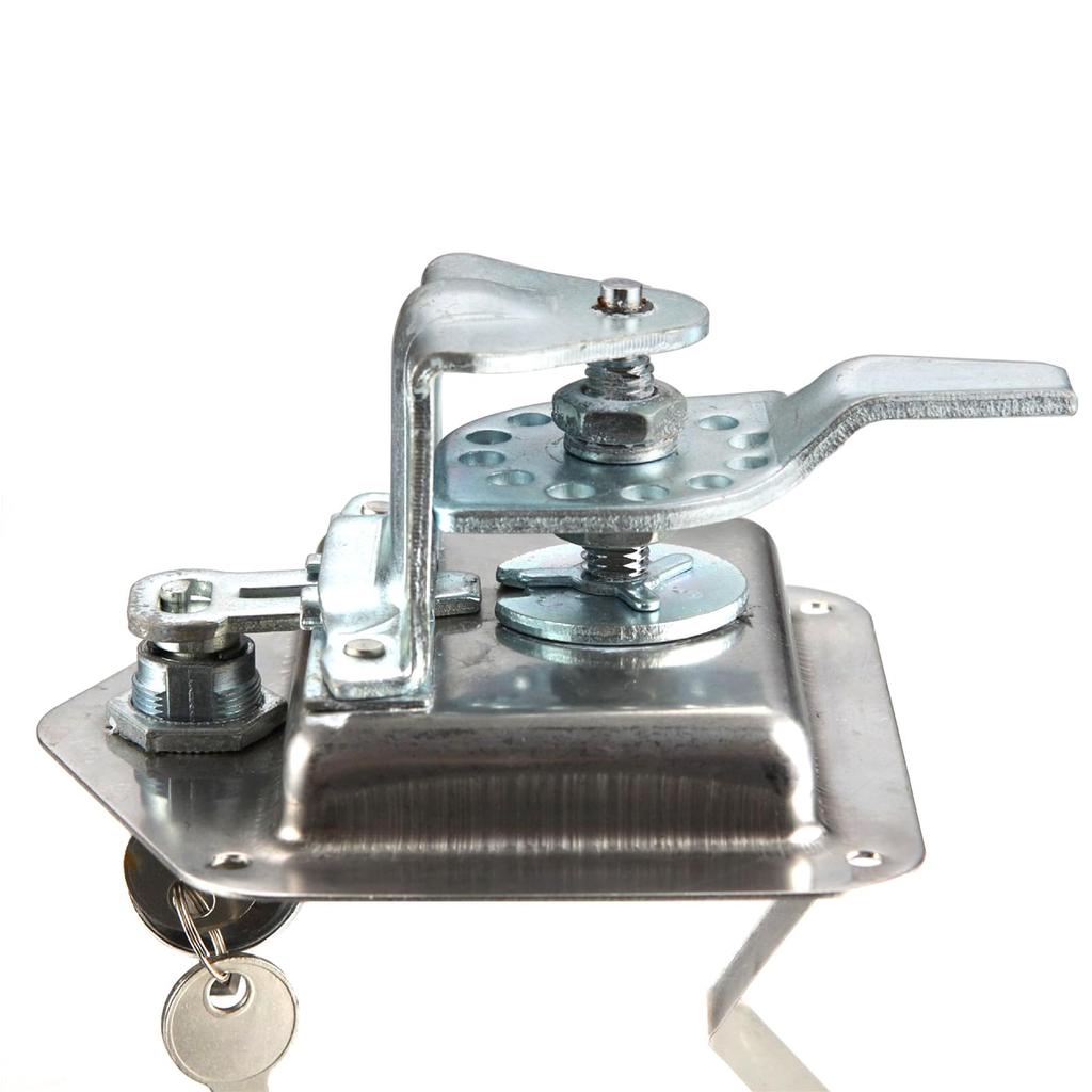 Set of 2 304 Stainless Steel Car Tool Box Hidden Thick Compatible with Power Work Fire Engine Aviation Machinery Construction and Truck Tool Boxes