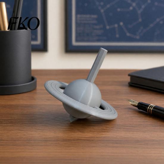 Solid Base Gyroscope Model 3D Printed Gyro Toy, with Integrated Counterweight Base, Stable Desktop Decoration Unique Office Decor Ornament,