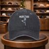 A Thai Boxing Printed Baseball Cap, a Casual Duckbill Hat, Stylish And Adjustable for Outdoor Use, Suitable for Travel And Beach