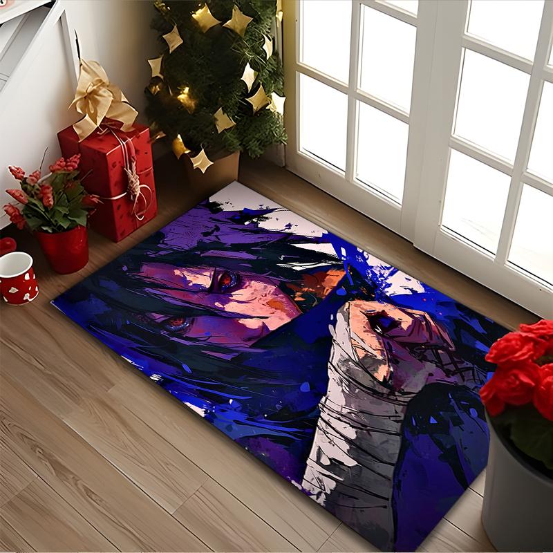 naruto Rug Ideal for Reading Room, Multi-purpose Office Chair Sofa Carpet, Anti-slip Printed Home Area Rug