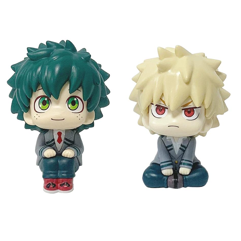 In Stock Anime My Hero Academia Q Versio Midoriya Izuku Bakugou Katsuki Ochaco Uraraka Anime Figure Toys for Kids Christmas Gift
