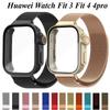 For Watch Fit4/Fit4 Pro/FIT 3 Magnetic Milanese Stainless Steel Strap Accessories